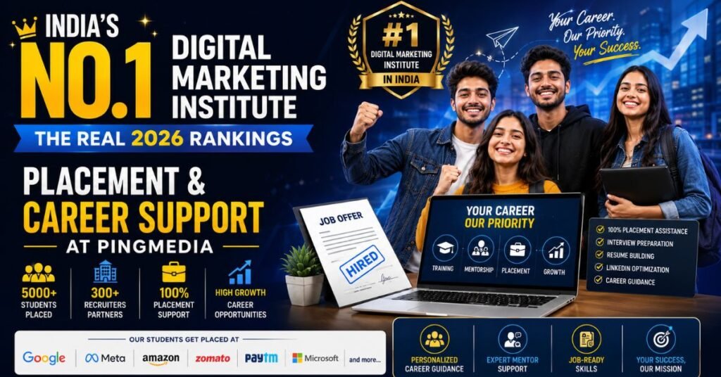 Read more about the article No.1 Digital Marketing Institute in India: The Real 2026 Rankings